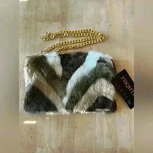 Cute small faux mink purse